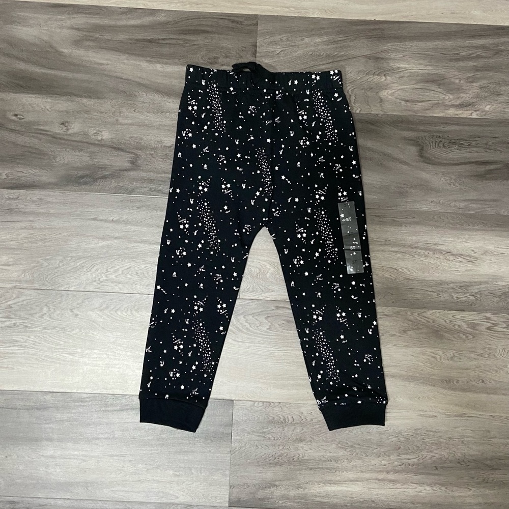 Girls First Impressions Galaxy 🌌 Joggers (Size: 3T) (Color: Black)